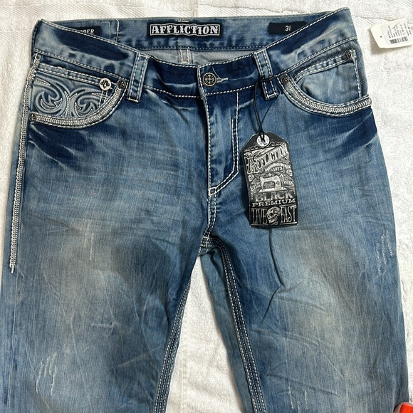 Affliction Men’s Jeans Cooper - Picture 5 of 8
